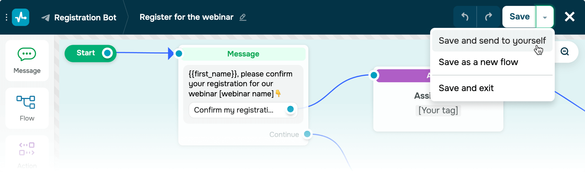 start chatbot
