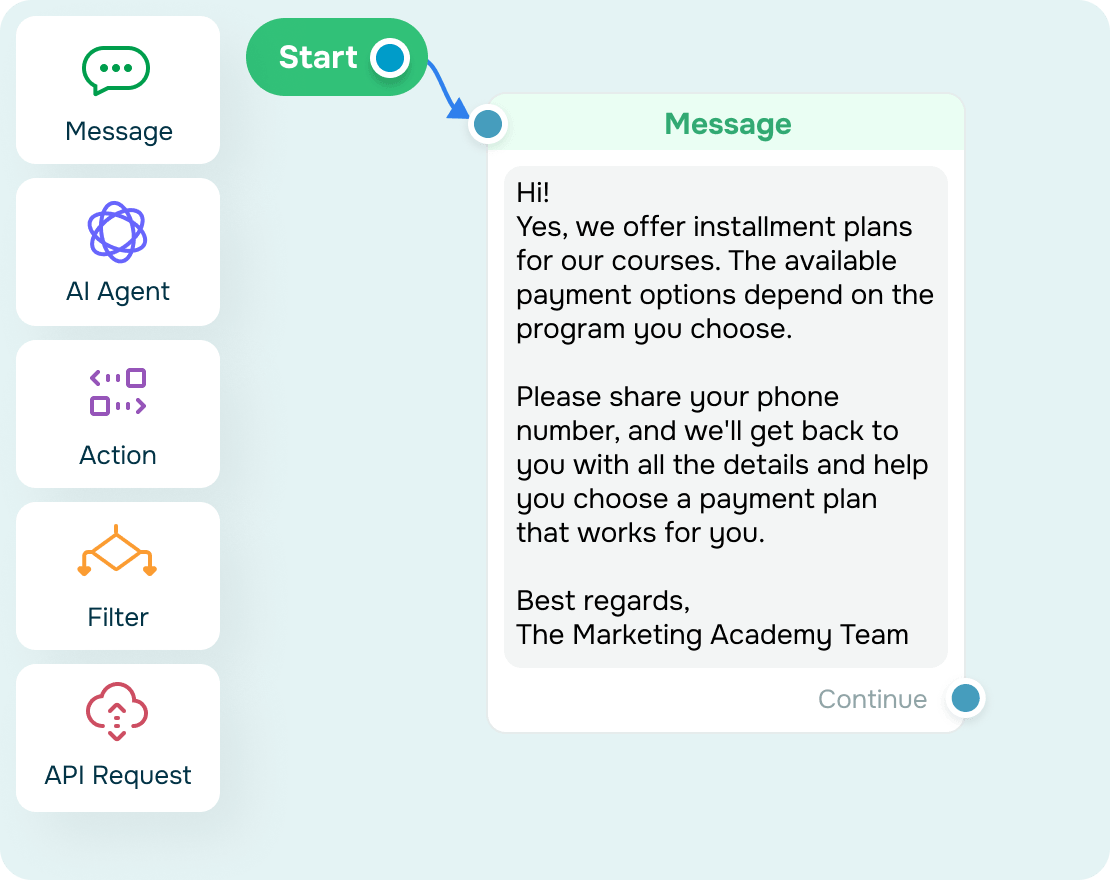 Outil de création de chatbot pour email no-code