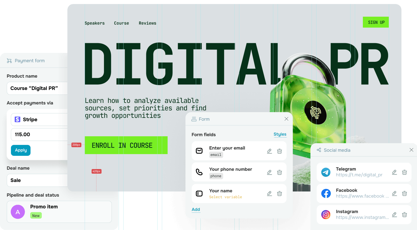 Outil de création de site web