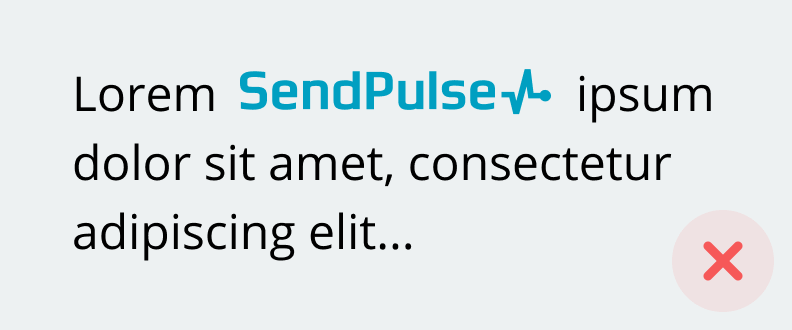 logo sendpulse incorrect
