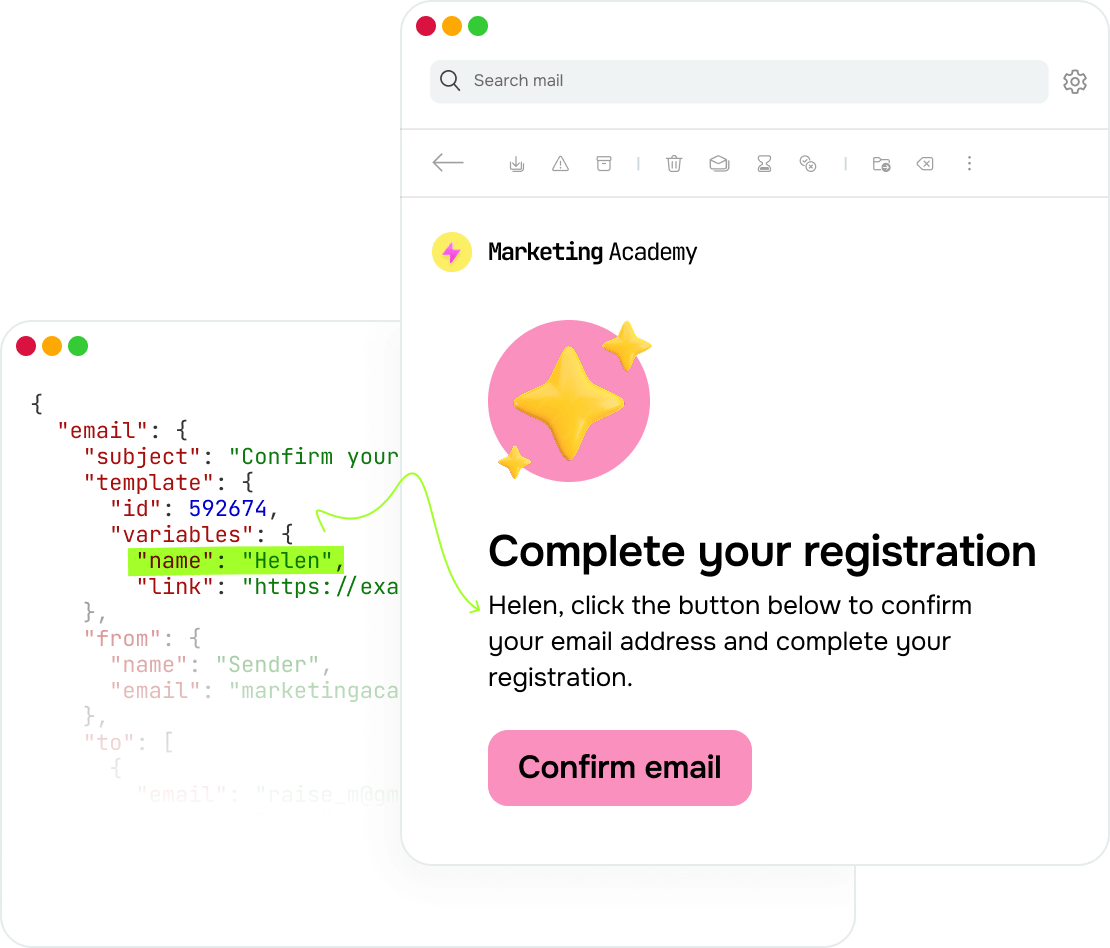 Transformez un seul modèle en milliers d’emails personnalisés